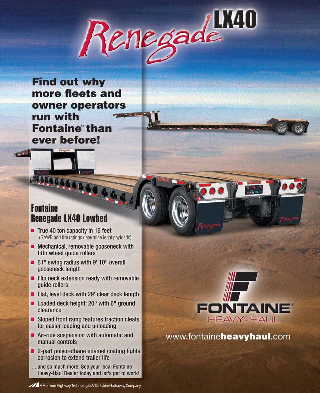 Fontaine Trailer Renegade LX40