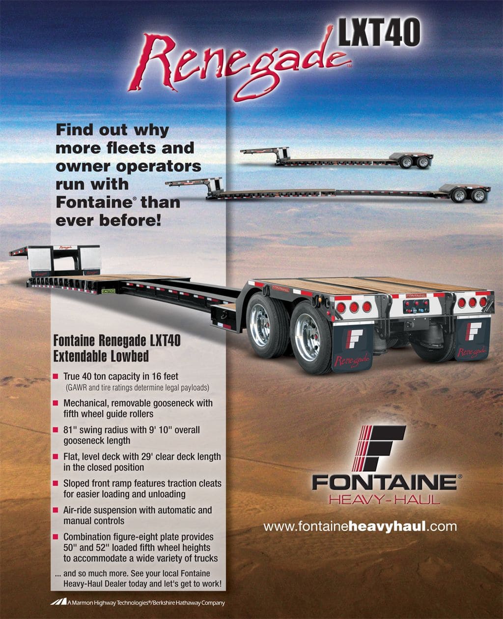 Fontaine Trailer Renegade LXT40