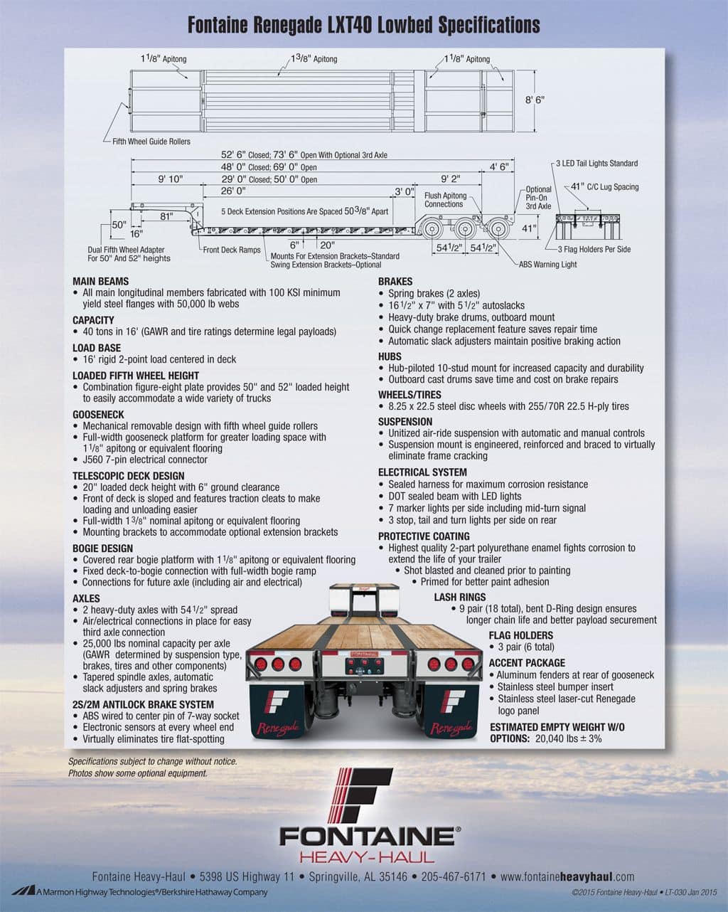 Fontaine Trailer Renegade LXT40