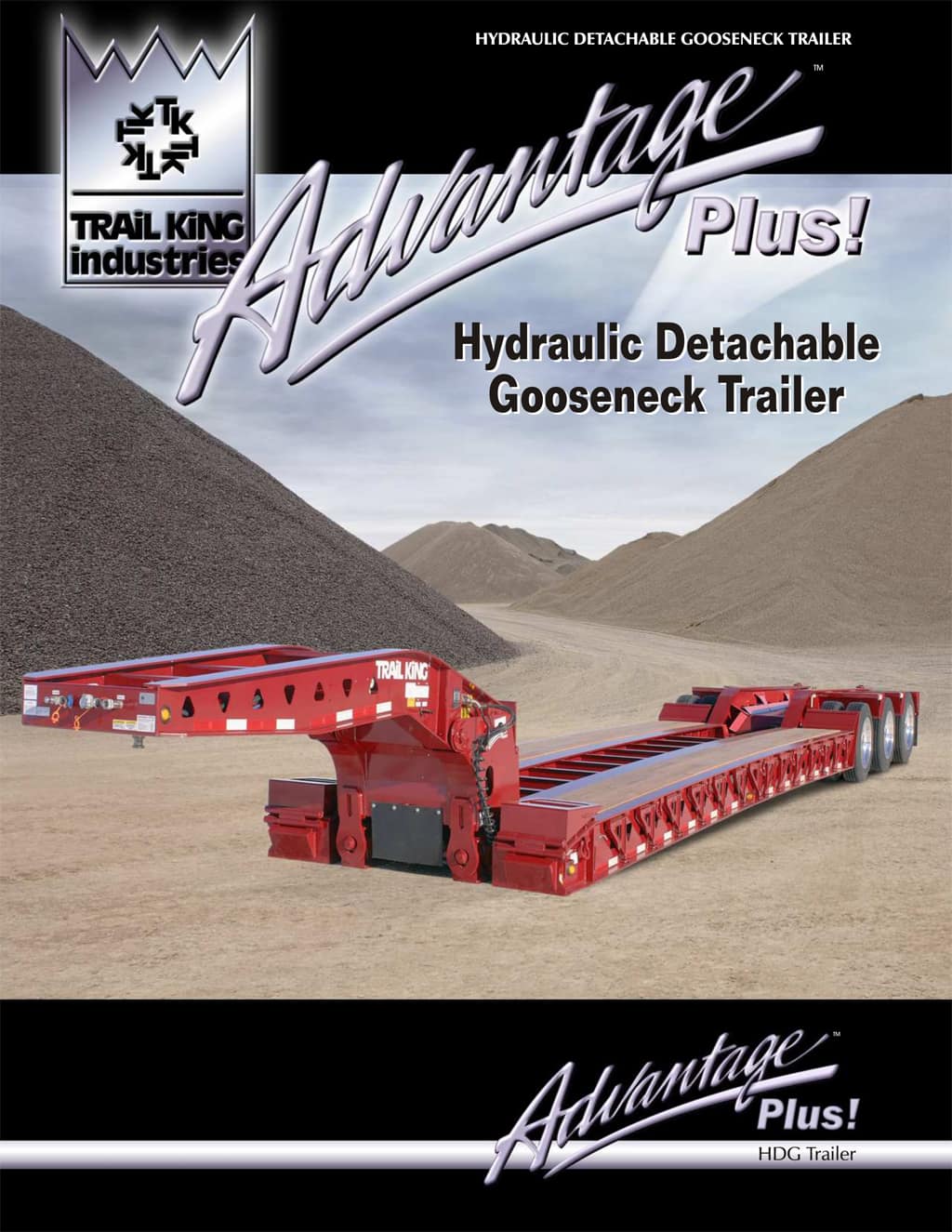 Advantage Plus Hydraulic Detachable Gooseneck Trailer